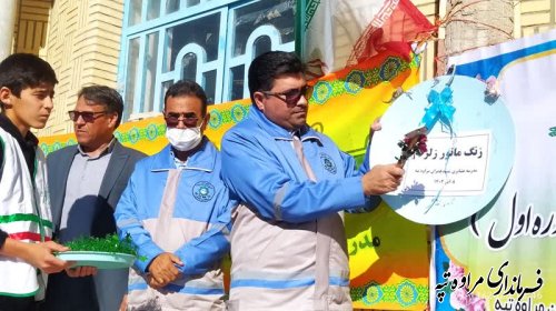 مانور سراسری زلزله و ایمنی مدارس بصورت متمرکز در مدرسه شهید چمران شهر مراوه تپه برگزار شد