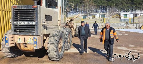 بازدید فرماندار شهرستان مراوه تپه از راهدارخانه گلیداغ