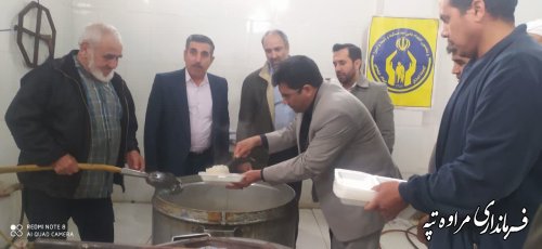 افتتاح متمرکز آشپزخانه اطعام مهدوی در شهر مراوه‌تپه 