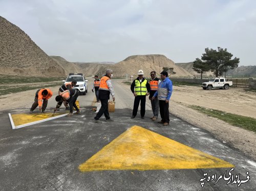 بازديد فرماندار از محور اصلی مراوه‌تپه به کلاله