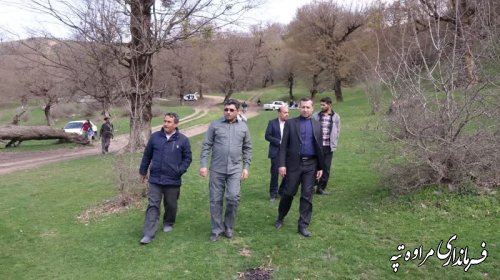 بازدید فرماندار مراوه‌تپه از روستای کمرلی گلیداغ 