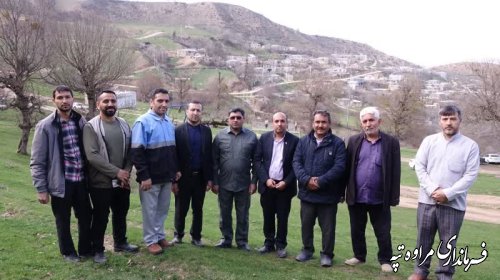 بازدید فرماندار مراوه‌تپه از روستای کمرلی گلیداغ 