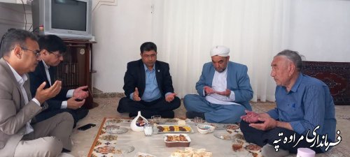  دیدار عیدانه فرماندار شهرستان مراوه‌تپه با امامان جمعه، علما و روحانیون بخش مرکزی 