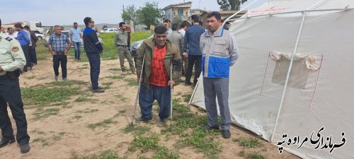 دلجویی فرماندار مراوه‌تپه از خانواده یسنا دیدار دختر خردسال گمشده اهل شهرستان کلاله 