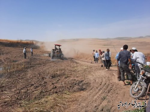 مشارکت و همدلی بسیار خوب نیروهای مردم باعث پیشگیری از خسارت بیشتر آتش سوزی شد 