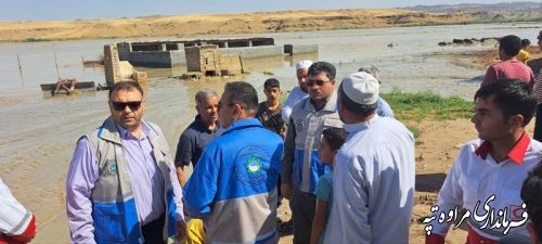 دیدار فرماندار شهرستان مراوه‌تپه با مردم روستای شورجه پایین 