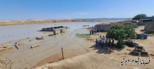 دیدار فرماندار شهرستان مراوه‌تپه با مردم روستای شورجه پایین 