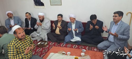  دیدار فرماندار شهرستان مراوه تپه با امام جمعه روستای یانبلاق 