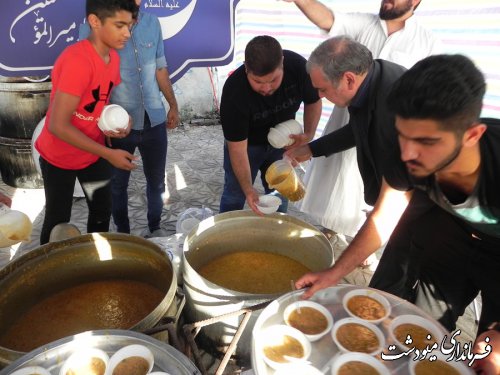 حضور فرماندار مینودشت در موکب غدیر مینودشت