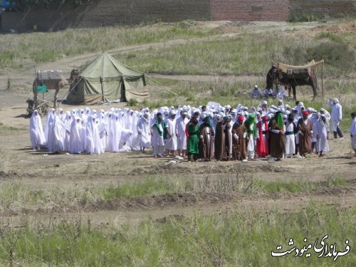 برگزاری بازسازی واقعه غدیر شهرستان مینودشت 