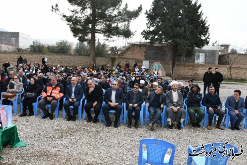 افتتاح مدرسه خیرساز(زنده یاد محمد نوید بهداد) در روستای قلمی شهرستان مینودشت