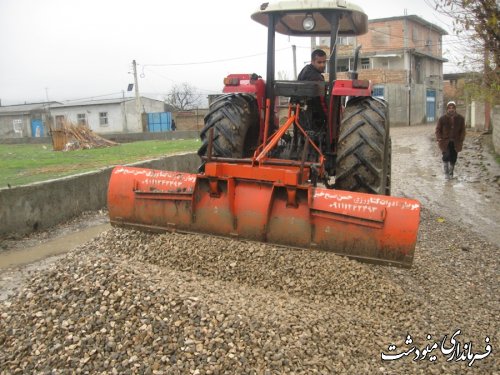 شن ریزی روستاهای بخش مرکزی شهرستان مینودشت 