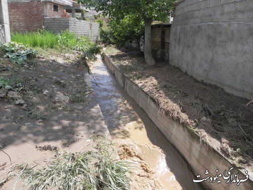 بازدید فرماندار مینودشت و مدیر کل مدیریت بحران از مینودشت 