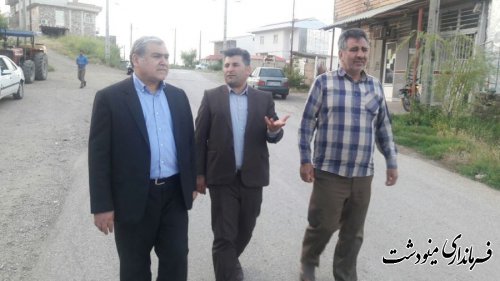 بازدید فرماندار مینودشت از روستای محمد آباد