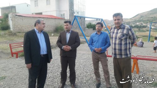 بازدید فرماندار مینودشت از روستای محمد آباد