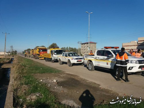 با حضور فرماندار مینودشت مانور پدافند غیرعامل در این شهرستان برگزار شد