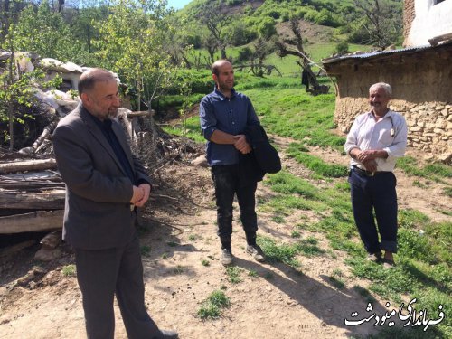 بازدید معاون عمرانی فرمانداری از سایت های قلعه قافه و روستای آهنگر محله