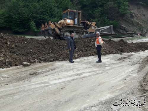 بازدید معاون عمرانی فرماندار از ساخت و مرمت راههای روستایی