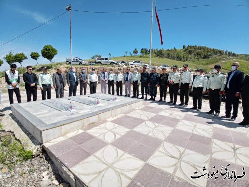 غبار روبی مزار شهدای گمنام مینودشت بمناسبت سالروز آزادسازی خرمشهر