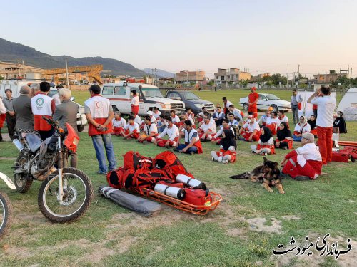 اجرای مانور لحظه صفر و آمادگی در برابر حوادث در مینودشت