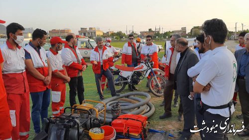 اجرای مانور لحظه صفر و آمادگی در برابر حوادث در مینودشت