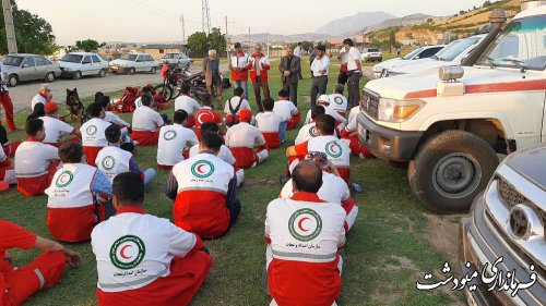 اجرای مانور لحظه صفر و آمادگی در برابر حوادث در مینودشت