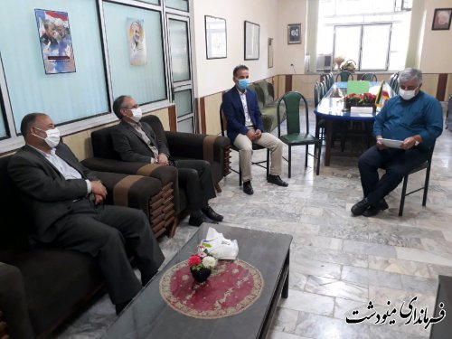 دیدار فرماندار با بخشدار آزاده به مناسبت هفته دفاع مقدس