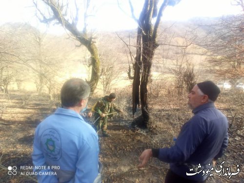 مهار آتش از جنگلهای شهرستان مینودشت