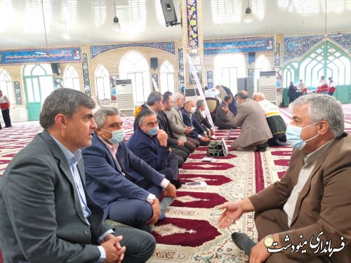 کاروان خدمت در مصلای نماز جمعه مینودشت برگزار شد