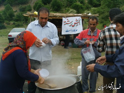 پاکسازی منطقه گردشگری النگ رامیان از زباله / گزارش تصویری