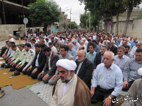 همایش روزه داران رامیانی با نوای أللّهُمَّ أهْلَ الكِبریآء وَالعَظَمَة