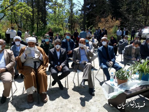 آئین کلنگ زنی بیمارستان91 تختخوابی شهدای رامیان با حضور استاندار گلستان