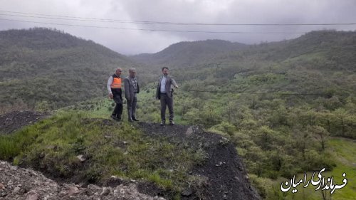 بازدید میدانی اعضای ستاد مدیریت بحران از نقاط حادثه خیز در جاده مواصلاتی اولنگ رامیان به سمنان