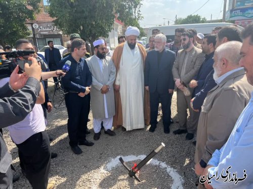 آغاز عملیات اجرایی مجتمع فرهنگی ورزشی شهرداری خان ببین همزمان با سفر استاندار به شهرستان رامیان