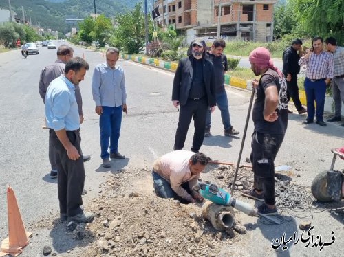 بازدیدفرماندار رامیان از زیرساخت های شبکه آب رسانی شهرستان 