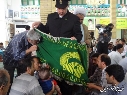 حضور کاروان زیر سایه خورشید در شهرستان رامیان