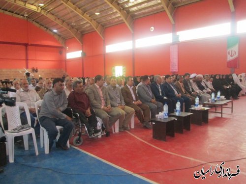 برگزاری جشن ازدواج آسمانی و کارگاه آموزشی ویژه زوج های جوان در شهرستان رامیان