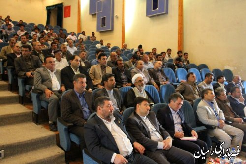 برگزاری همایش توسعه اقتصادی روستا در شهرستان رامیان