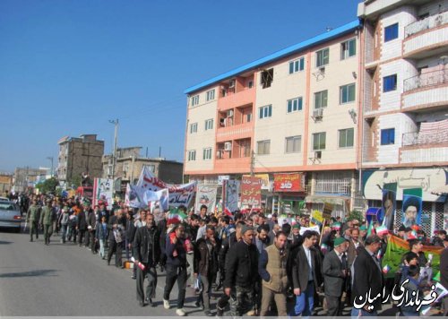 برگزاری راهپیمایی 22 بهمن در شهر دلند