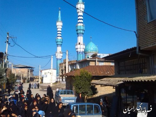 برگزاری راهپیمایی 22 بهمن در روستای گلند