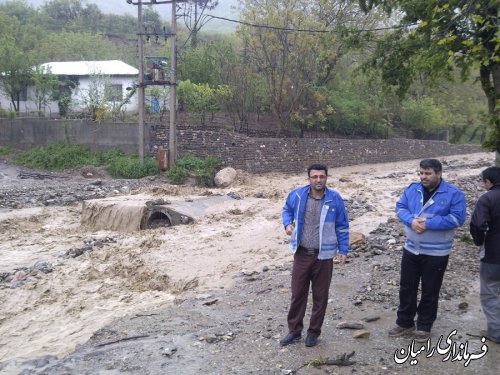 برآورد خسارت سیل شهرستان رامیان  اعلام شد