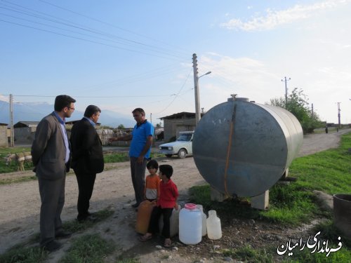 بازدید فرماندار رامیان از روستاهای بخش مرکزی شهرستان