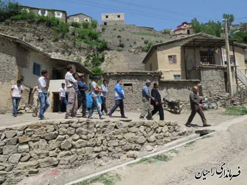 بازدید فرماندار رامیان و مدیر کل بحران استان از روستای کشکک