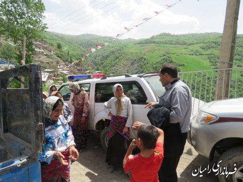 بازدید فرماندار رامیان و مدیر کل بحران استان از روستای کشکک