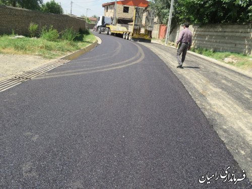 بازدید فرماندار رامیان از پروژه های عمرانی روستاهای بخش فندرسک