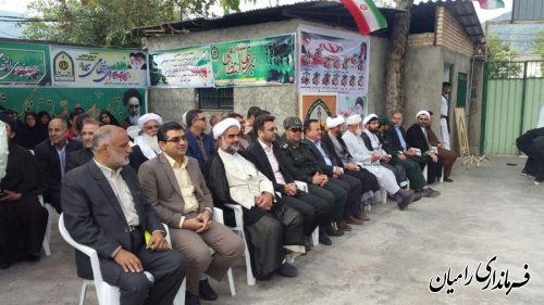 برگزاری صبحگاه مشترک نیروهای نظامی و انتظامی شهرستان رامیان