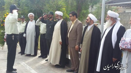 برگزاری صبحگاه مشترک نیروهای نظامی و انتظامی شهرستان رامیان
