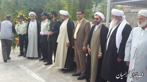 برگزاری صبحگاه مشترک نیروهای نظامی و انتظامی شهرستان رامیان