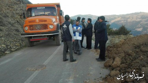 بازدید فرماندار رامیان از پروژه های عمرانی روستای ویرو