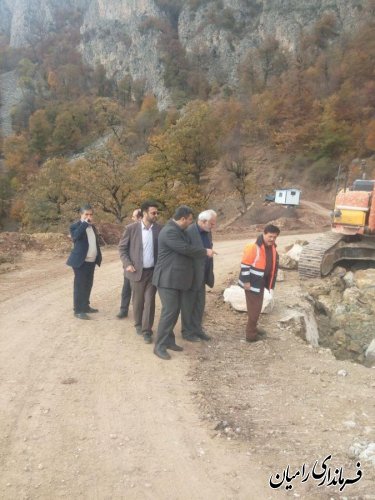 بازدید مدیرعامل گاز استان از پروژه گازرسانی به روستاهای کوهستانی بخش مرکزی